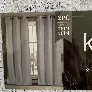 Kensie Maddie Room Darkening Panel Curtains Package contains 2 Curtain Panels